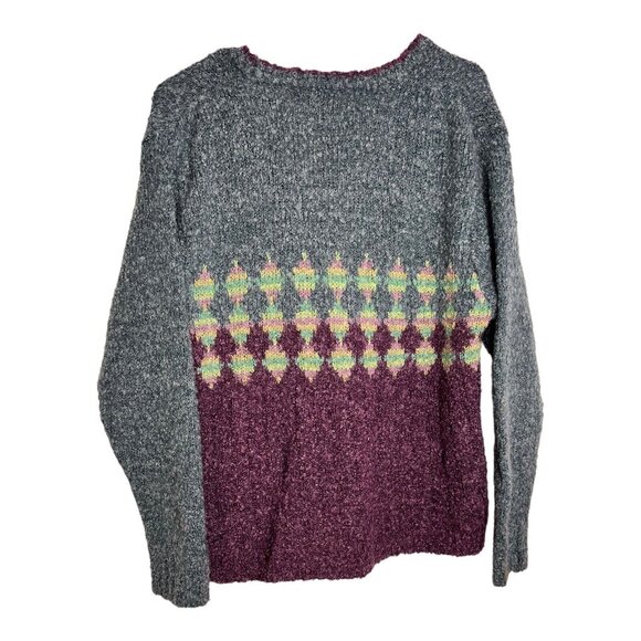 Northern Isles Wool Blend V Neck Button Up Cottagecore Grandma Women’s M Sweater - Picture 4 of 11